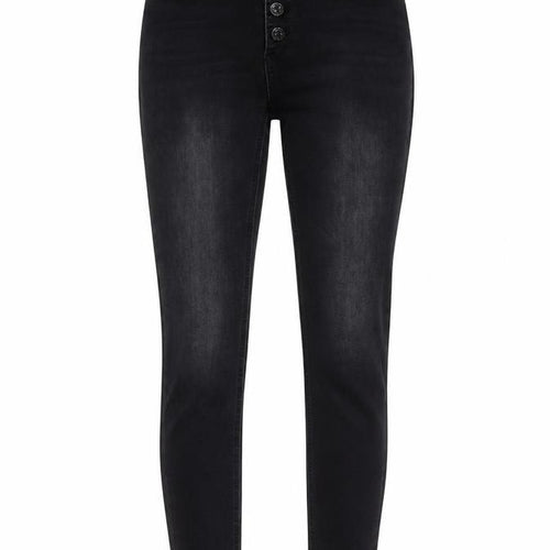 Only Womens Grey Cotton Skinny Jeans Size 24 in L30 in Regular Button
