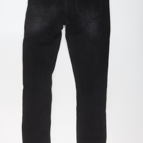 Only Womens Grey Cotton Skinny Jeans Size 24 in L30 in Regular Button