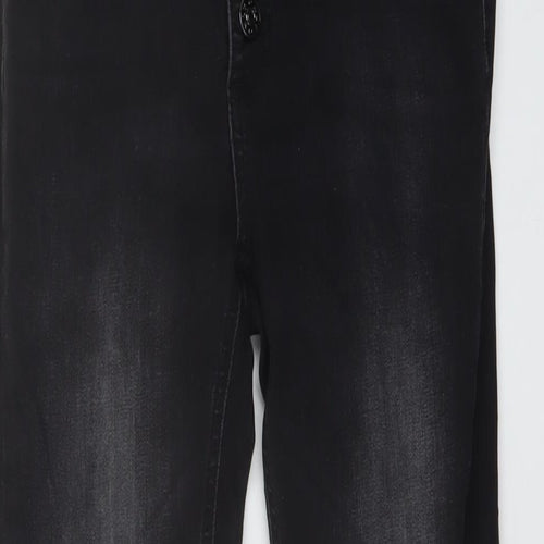 Only Womens Grey Cotton Skinny Jeans Size 24 in L30 in Regular Button