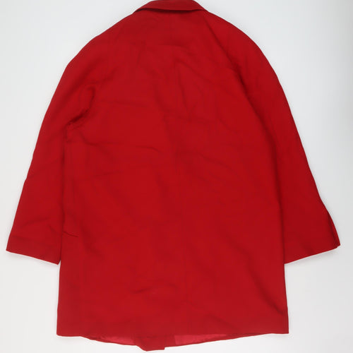 Lampert Womens Red Jacket Size 16 Button
