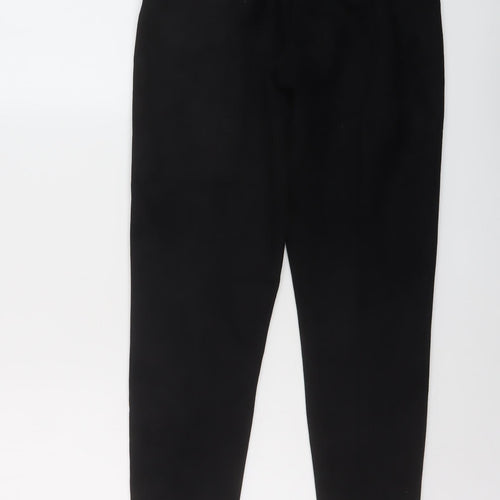 Zara Womens Black Polyester Trousers Size M L26 in Regular Zip