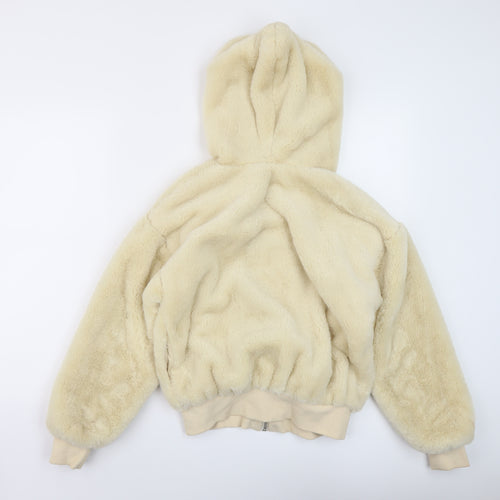 Topshop Womens Ivory Jacket Size S Zip