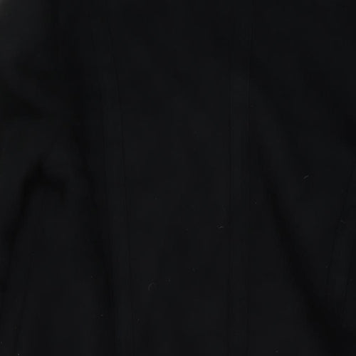 Jaegere Womens Black Overcoat Coat Size 16 Snap