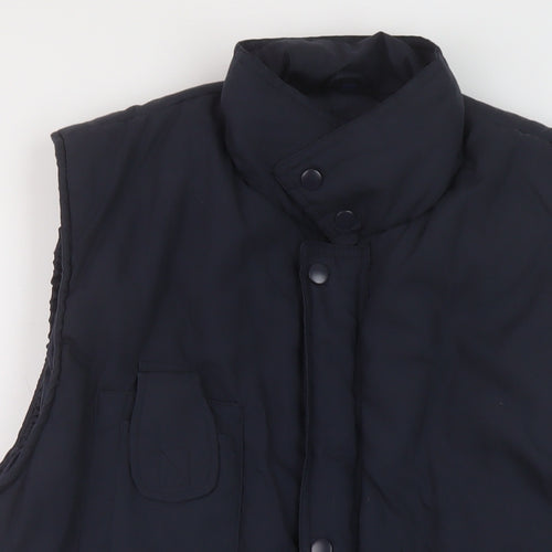 Fortress Mens Blue Gilet Waistcoat Size L Zip