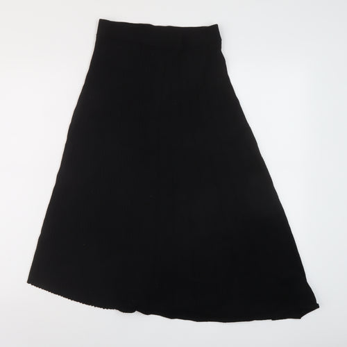 & Other Stories Womens Black Viscose A-Line Skirt Size S