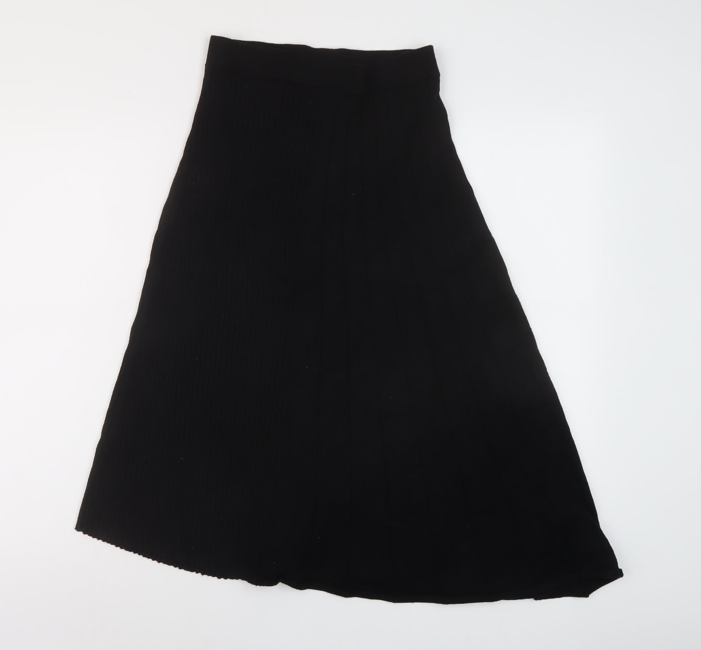 & Other Stories Womens Black Viscose A-Line Skirt Size S