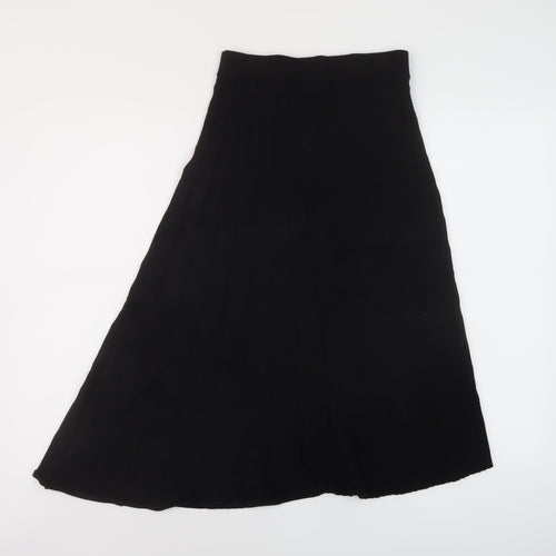 & Other Stories Womens Black Viscose A-Line Skirt Size S