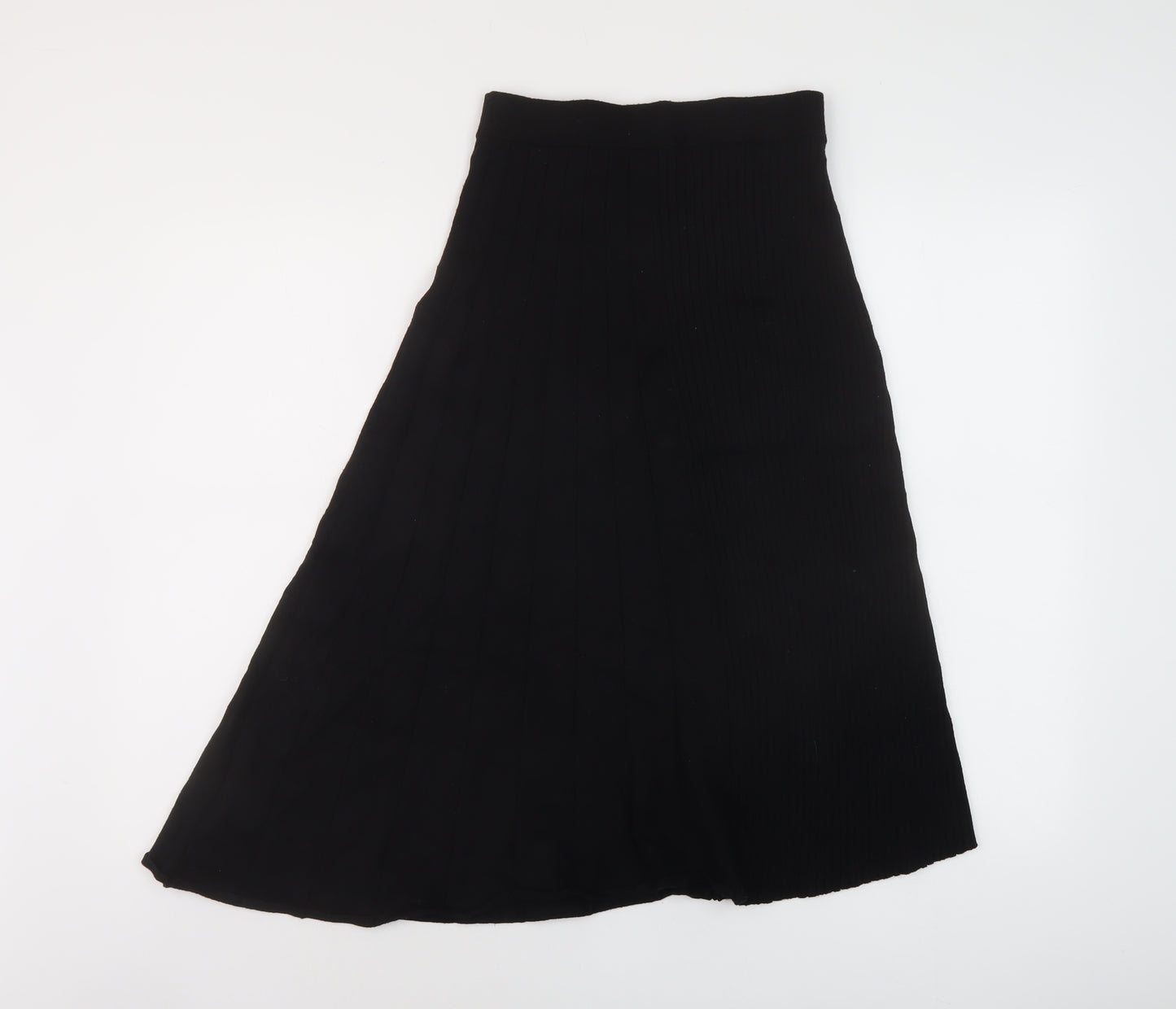 & Other Stories Womens Black Viscose A-Line Skirt Size S