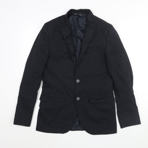 Marks and Spencer Mens Blue Polyester Jacket Suit Jacket Size 36 Regular