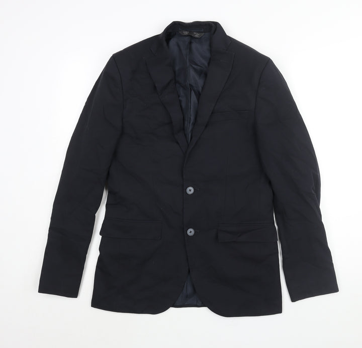 Marks and Spencer Mens Blue Polyester Jacket Suit Jacket Size 36 Regular