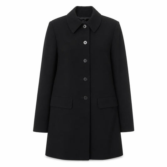 Front view of Planet women’s black jacket, size UK 12, button