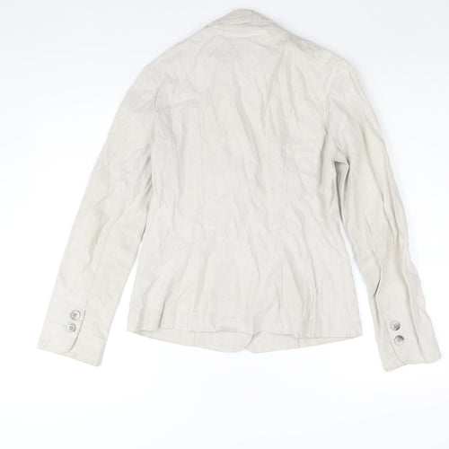 Per Una Womens Beige Jacket Blazer Size 10 Button