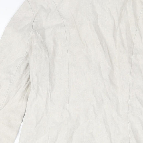 Per Una Womens Beige Jacket Blazer Size 10 Button