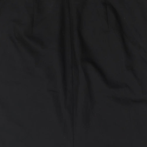 Hallhuber Womens Black Polyester Straight & Pencil Skirt Size 16 Zip