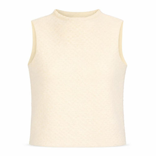 Marks and Spencer Womens Beige Polyester Camisole Blouse Size 24 Round Neck - Textured