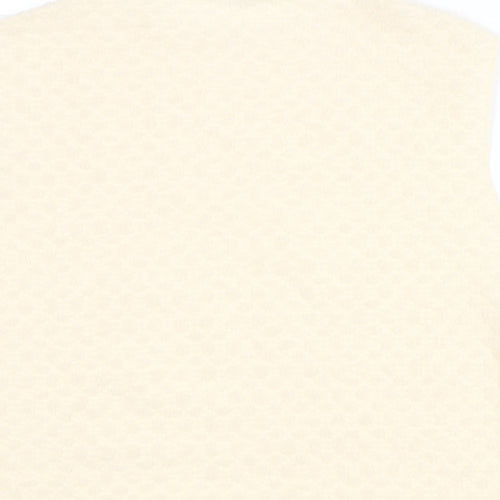 Marks and Spencer Womens Beige Polyester Camisole Blouse Size 24 Round Neck - Textured