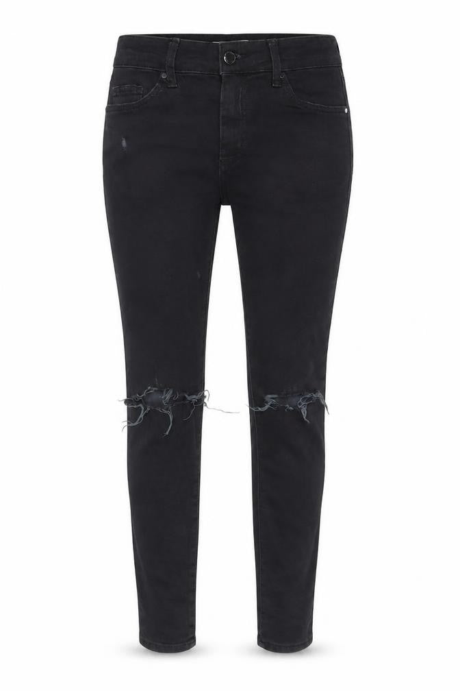 Topshop Womens Black Cotton Skinny Jeans Size 26 in L32 in Regular Zip