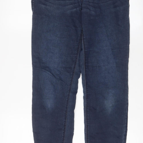 H&M Womens Blue Cotton Skinny Jeans Size 10 L30 in Regular