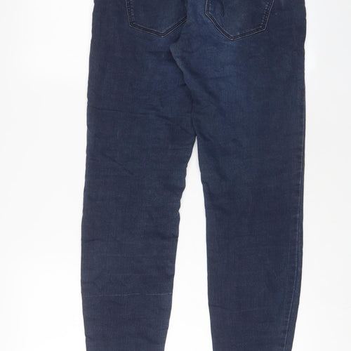 H&M Womens Blue Cotton Skinny Jeans Size 10 L30 in Regular