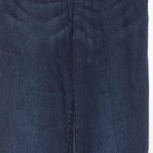 H&M Womens Blue Cotton Skinny Jeans Size 10 L30 in Regular