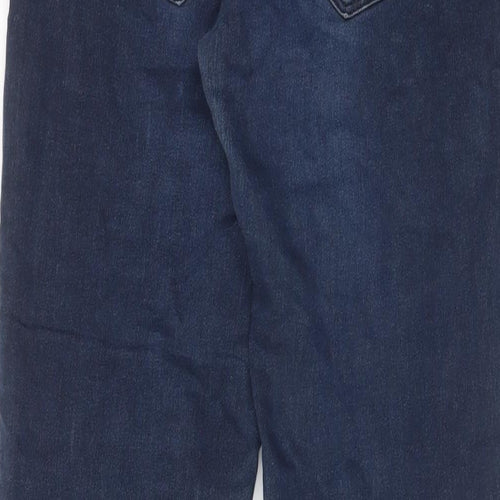 H&M Womens Blue Cotton Skinny Jeans Size 10 L30 in Regular