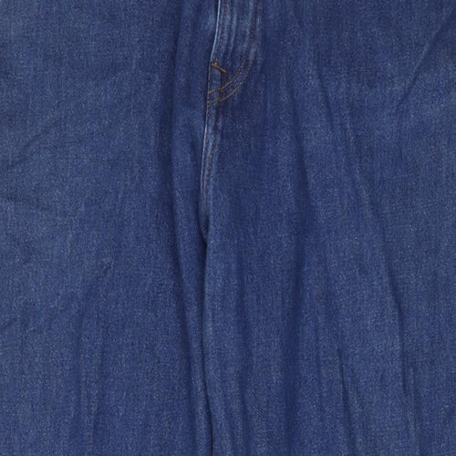 Paul Smith Mens Blue Cotton Straight Jeans Size 38 in L30 in Regular Zip