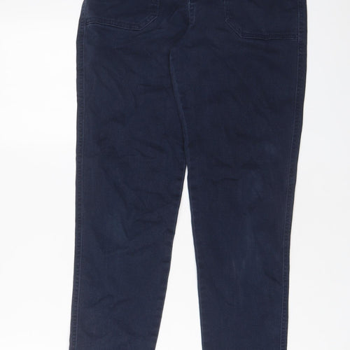 F&F Womens Blue Cotton Skinny Jeans Size 8 L28 in Regular Zip