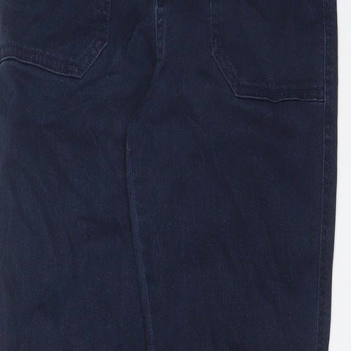 F&F Womens Blue Cotton Skinny Jeans Size 8 L28 in Regular Zip