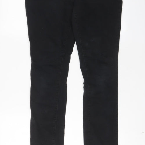 Red Herring Womens Black Cotton Skinny Jeans Size 12 L29 in Regular