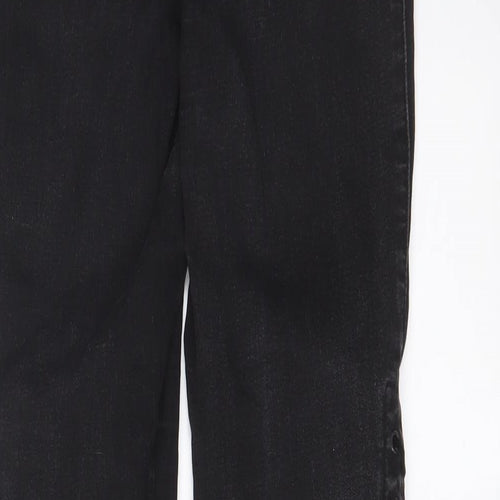 Matalan Womens Black Cotton Skinny Jeans Size 10 L26 in Regular Zip