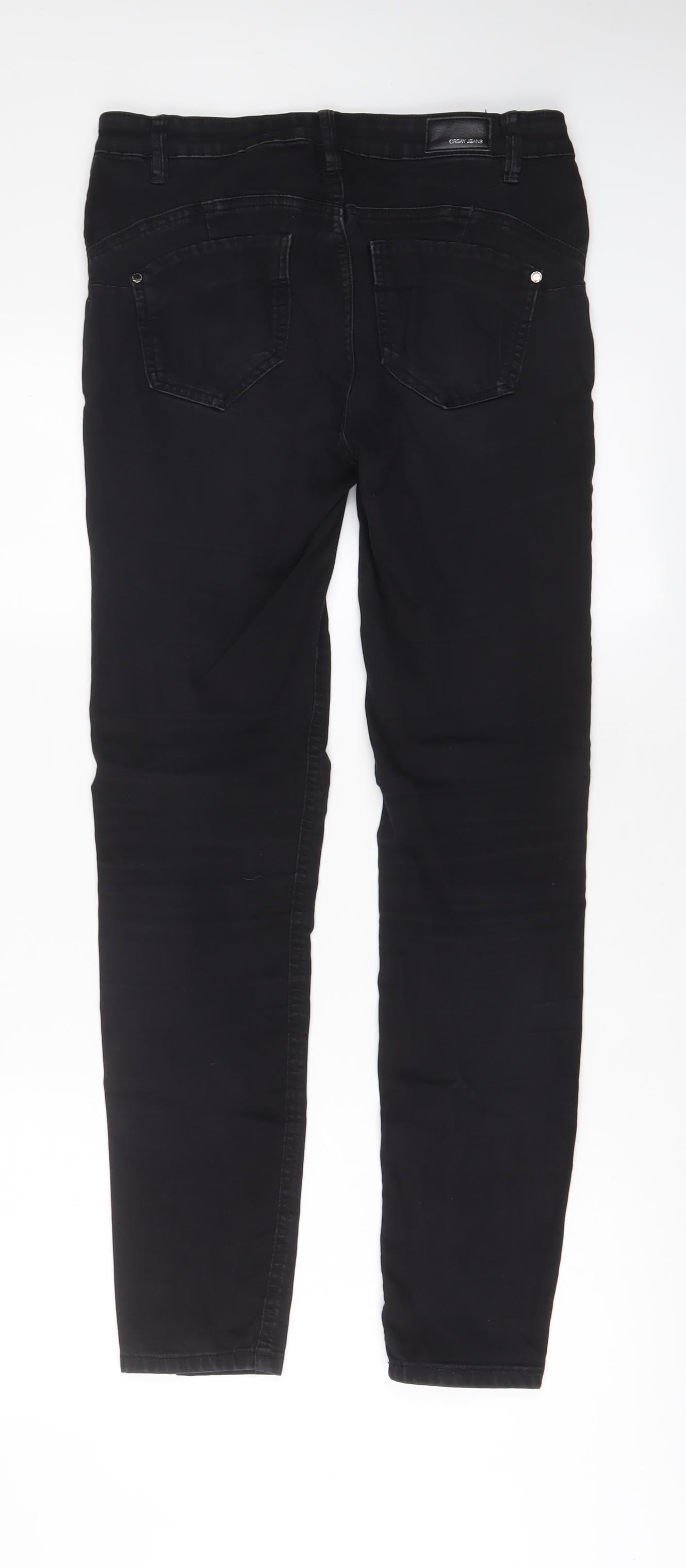 ORSAY Womens Black Cotton Skinny Jeans Size 30 in L30 in Regular Zip