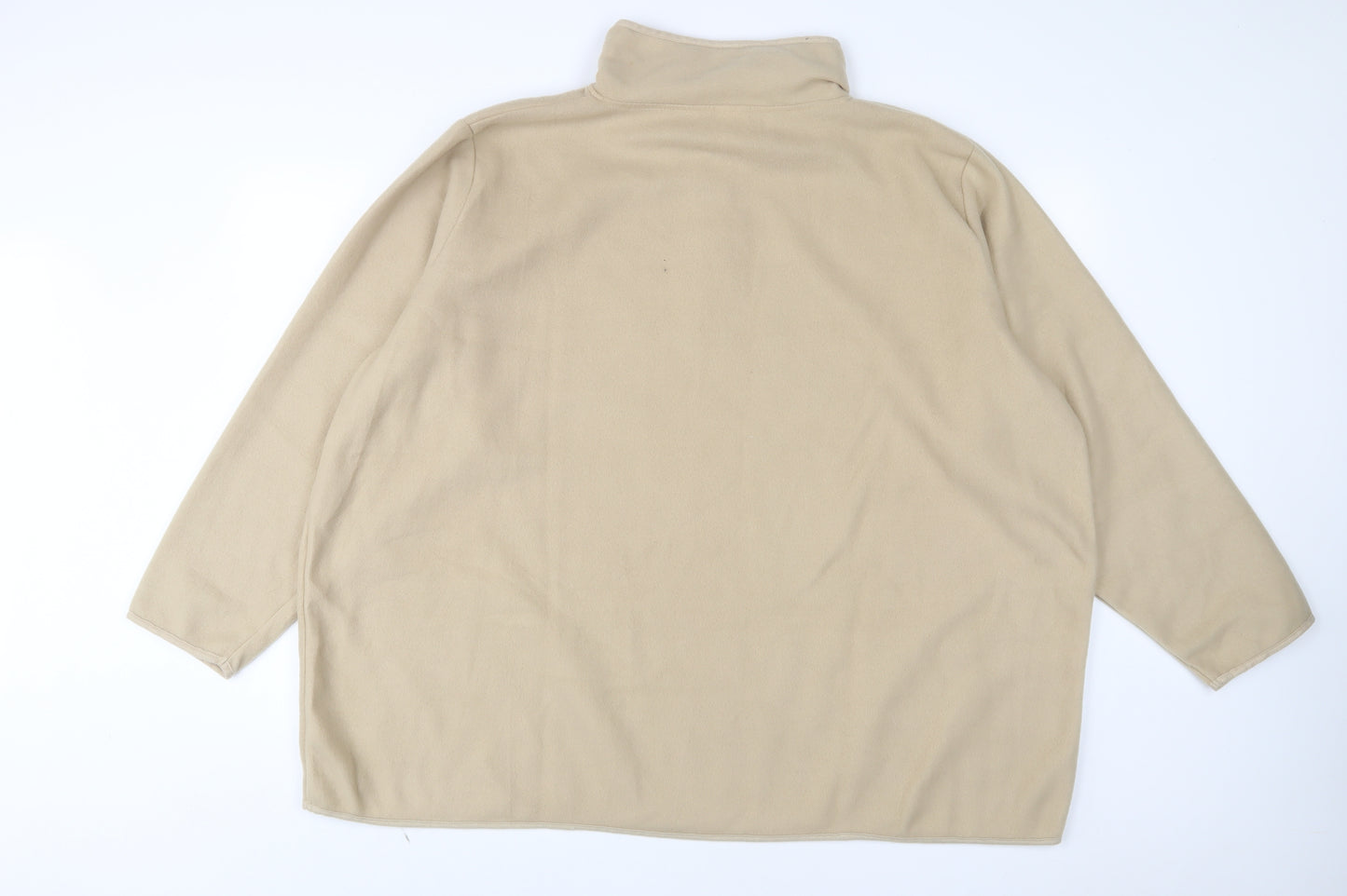 Naeville Womens Beige Polyester Pullover Sweatshirt Size 30 Zip - 1/2 Zip