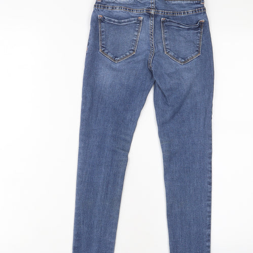 Gap Girls Blue Cotton Jegging Jeans Size 8 Years L23 in Regular Pullover