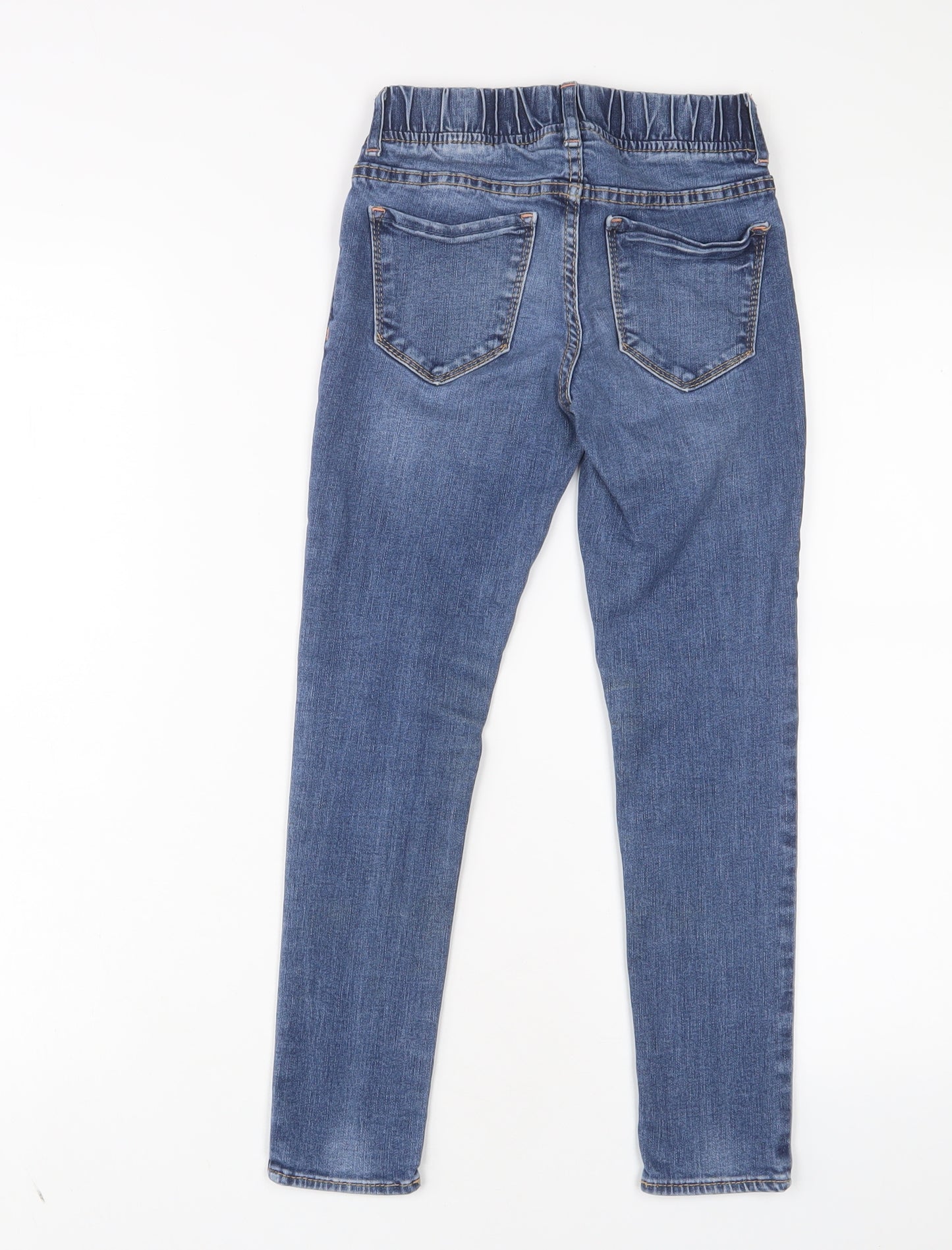 Gap Girls Blue Cotton Jegging Jeans Size 8 Years L23 in Regular Pullover