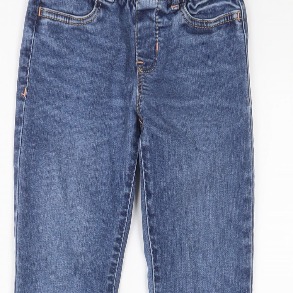 Gap Girls Blue Cotton Jegging Jeans Size 8 Years L23 in Regular Pullover