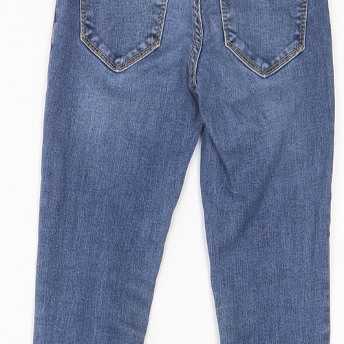 Gap Girls Blue Cotton Jegging Jeans Size 8 Years L23 in Regular Pullover
