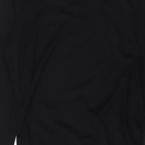 Marks and Spencer Womens Black Polyester A-Line Size 16 Crew Neck Pullover - Petite