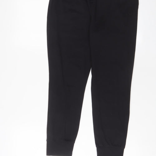 LA Gear Womens Black Polyester Jogger Trousers Size 12 L24 in Regular Drawstring