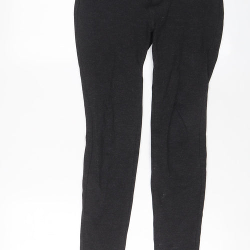 FOREVER 21 Womens Grey Viscose Trousers Size S L26 in Regular Snap