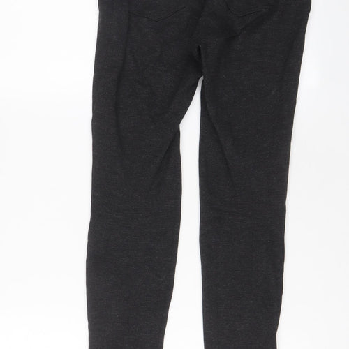 FOREVER 21 Womens Grey Viscose Trousers Size S L26 in Regular Snap