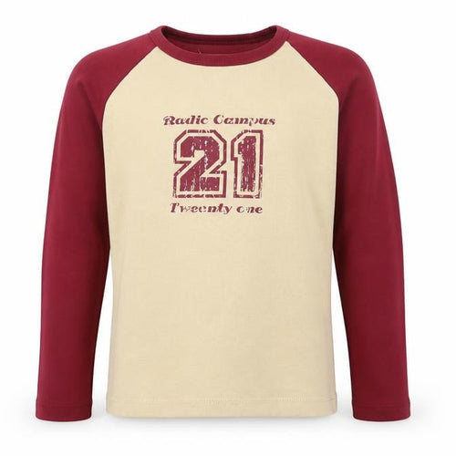Radio Campus Girls Beige Polyester Pullover Sweatshirt Size 12 Years Pullover