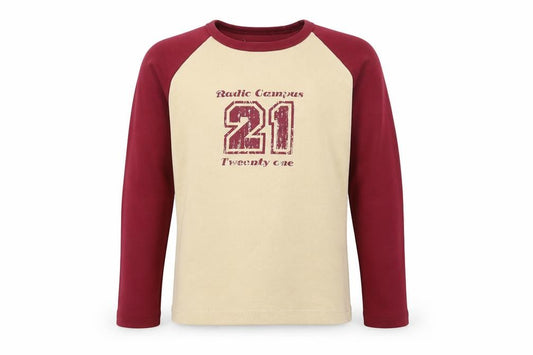 Radio Campus Girls Beige Polyester Pullover Sweatshirt Size 12 Years Pullover