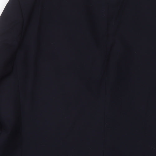 St Michael Mens Blue Wool Jacket Suit Jacket Size 44 Regular - Inside Pockets