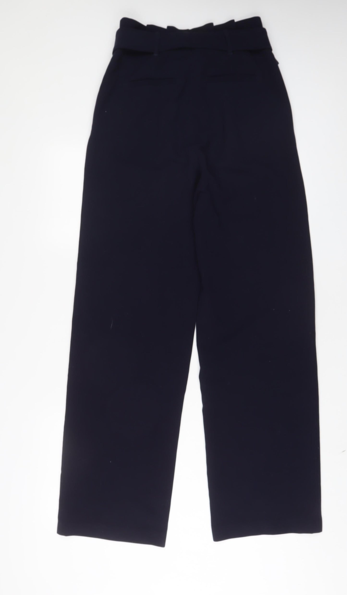 Boden Womens Blue Polyester Trousers Size 8 L32 in Regular Hook & Eye - Belted