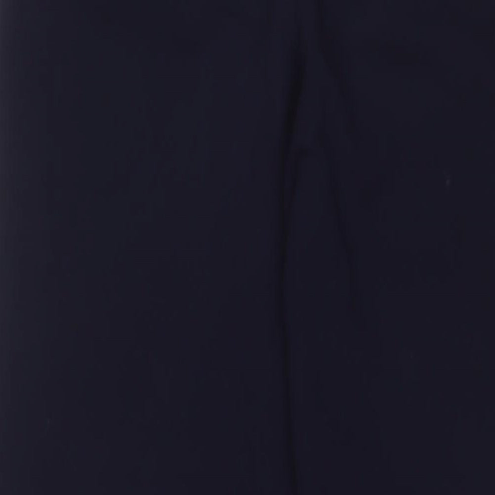 Boden Womens Blue Polyester Trousers Size 8 L32 in Regular Hook & Eye - Belted