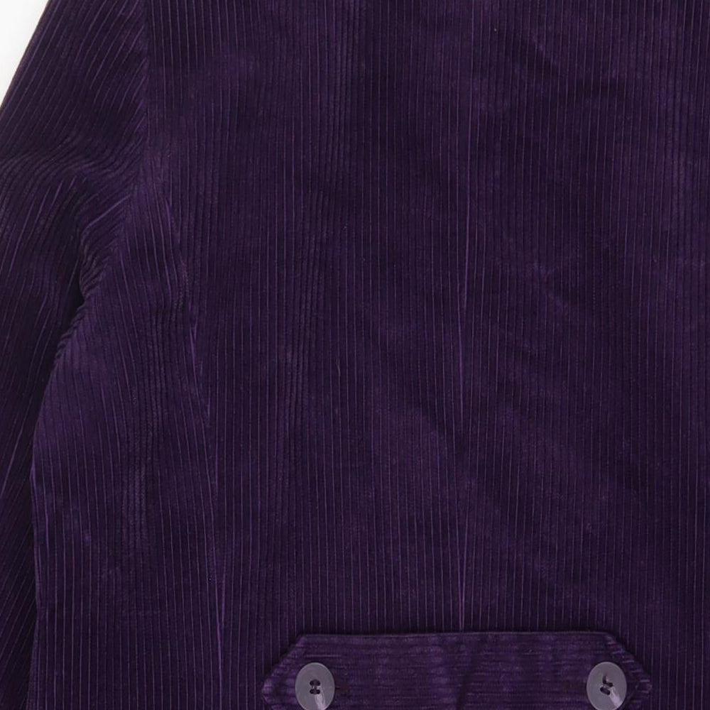 Marks and Spencer Womens Purple Jacket Size 14 Button