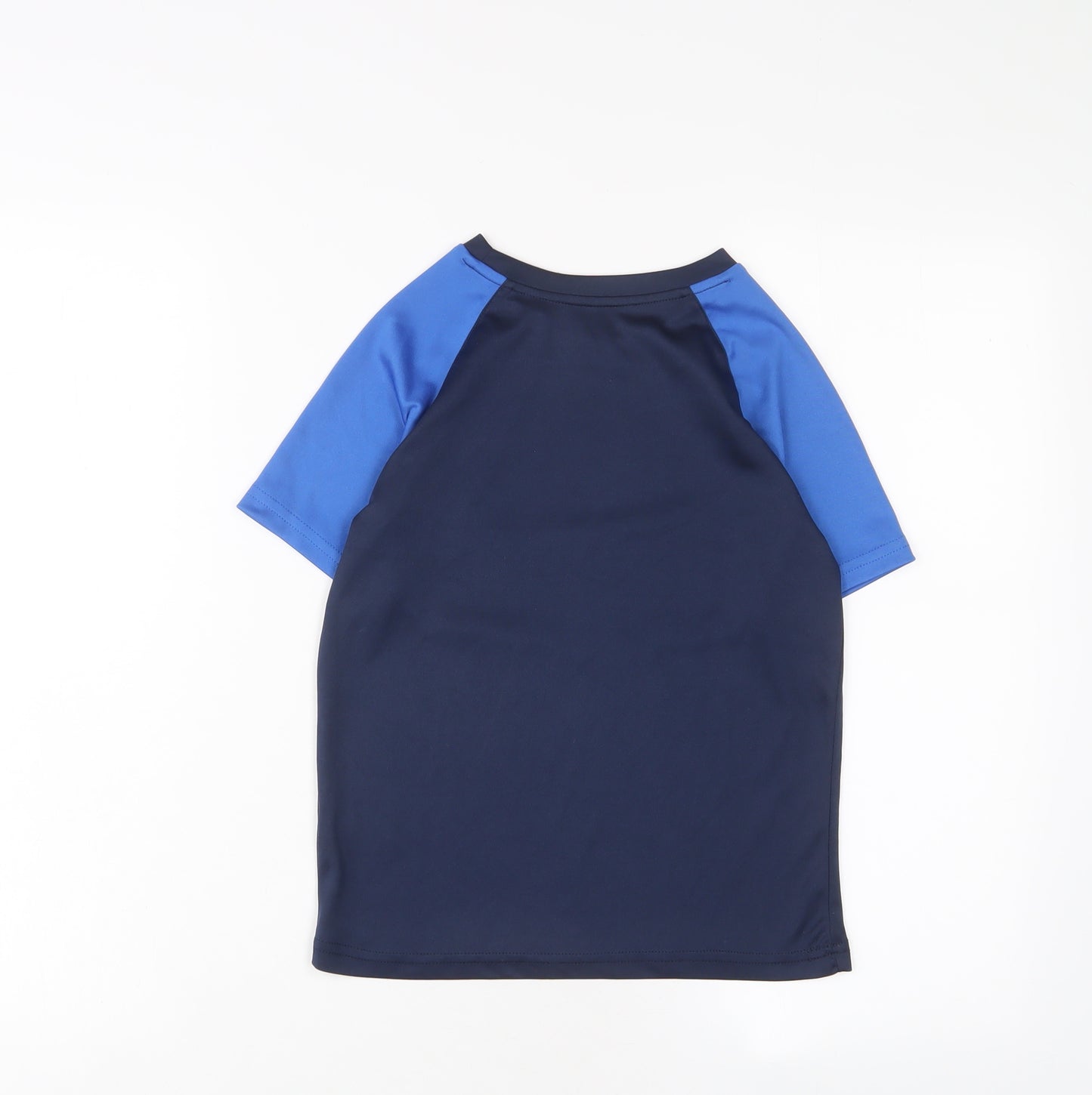 Dunnes Stores Boys Blue Polyester Basic T-Shirt Size 9-10 Years Crew Neck Pullover - France