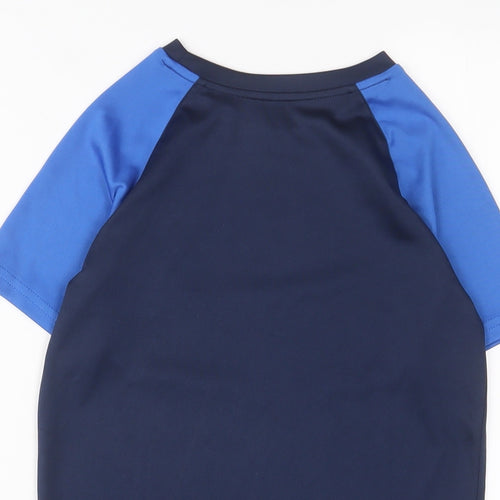 Dunnes Stores Boys Blue Polyester Basic T-Shirt Size 9-10 Years Crew Neck Pullover - France