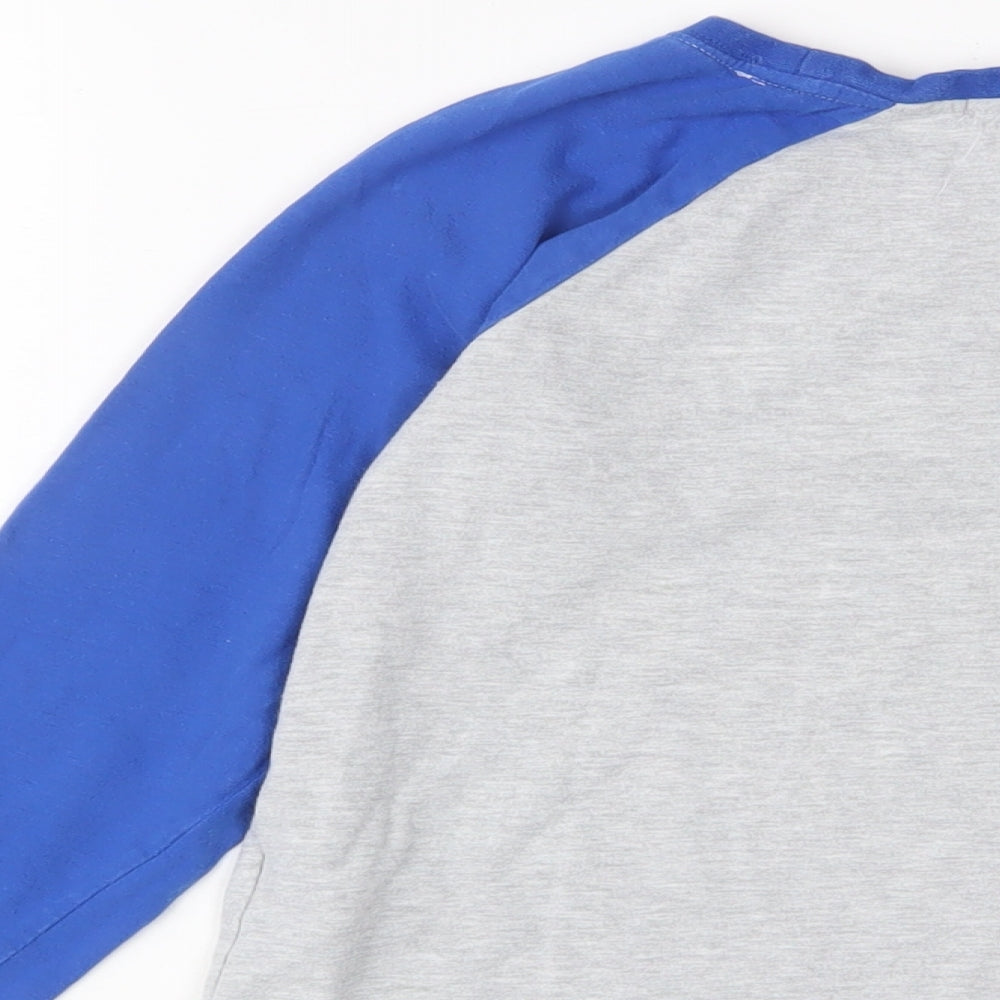 Pumpkin Patch Boys Grey Cotton Basic Casual Size 9 Years Crew Neck Pullover