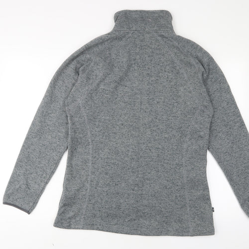 Mountain Life Womens Grey Polyester Pullover Sweatshirt Size 16 Zip